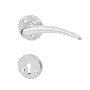 Door Handles 3-pack Valencia Brushed Chrome, Habo 18798