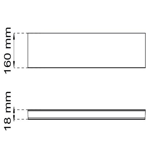 Fönsterbänk Haga MDF Vitlack 3st, Habo