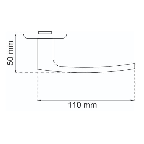 Dørgreb Torino Børstet Krom, Habo 17606