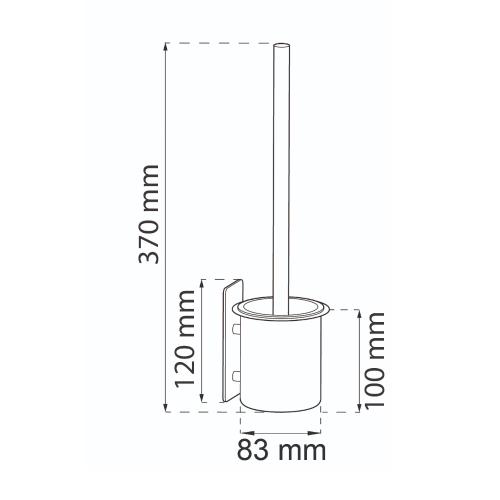 Toalettborsthållare Flair, Habo