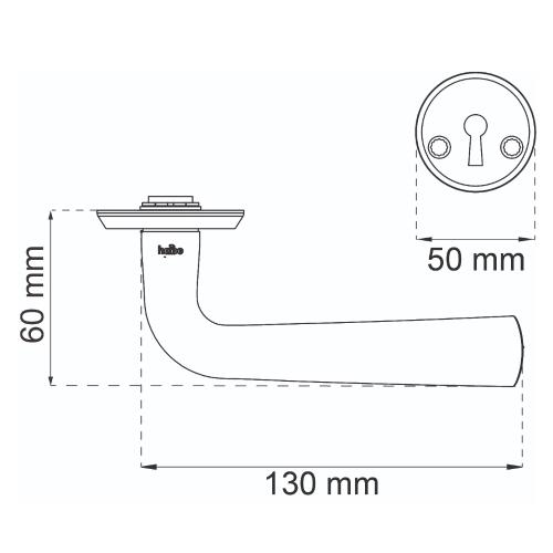 Dørgreb Oslo Sort, Habo 16324