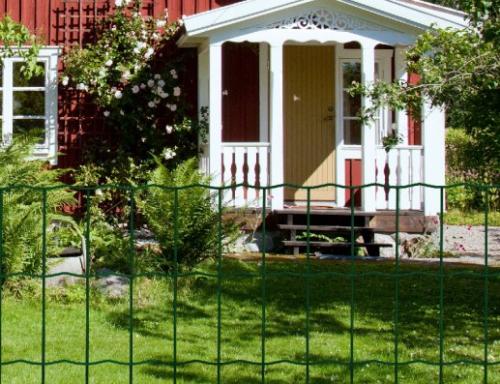 Trädgårdsstängsel 800x100x50x2,1mm - 25M Mörkgrön