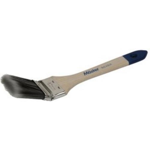 Vinkelpensel Kort Soft Trä Silver