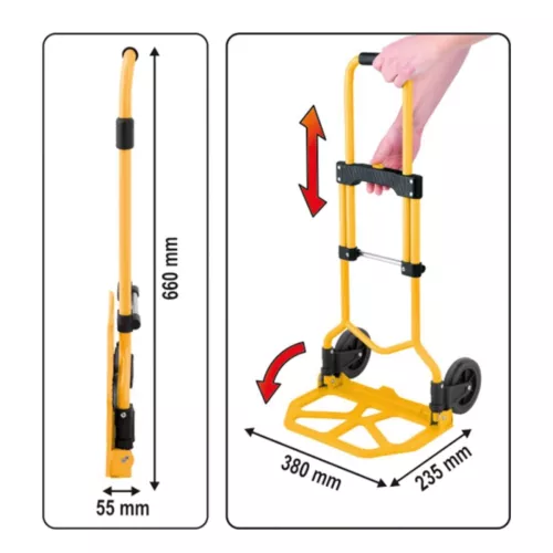 Transport Trolley Foldable 70kg Vorel