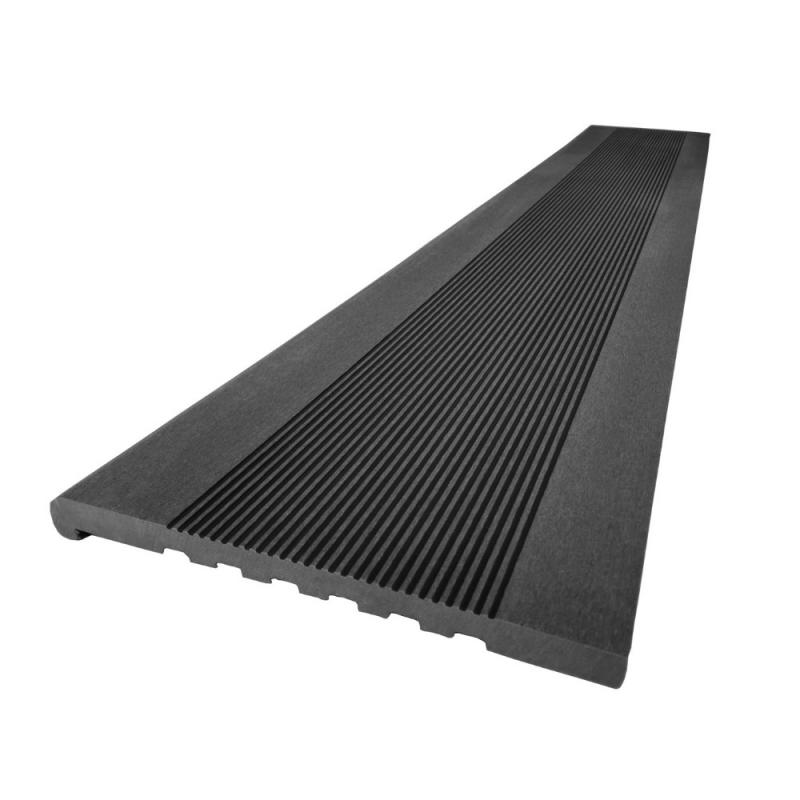 Poolsarg Komposit Trappsteg 348x20x2900mm Grå WPC203