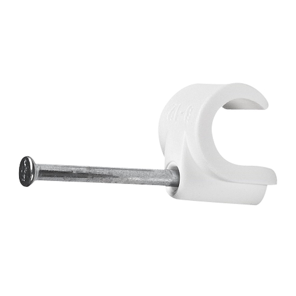 Sømklemme 14-20mm 2,0x35mm Hvid 100stk Ejot 1501124