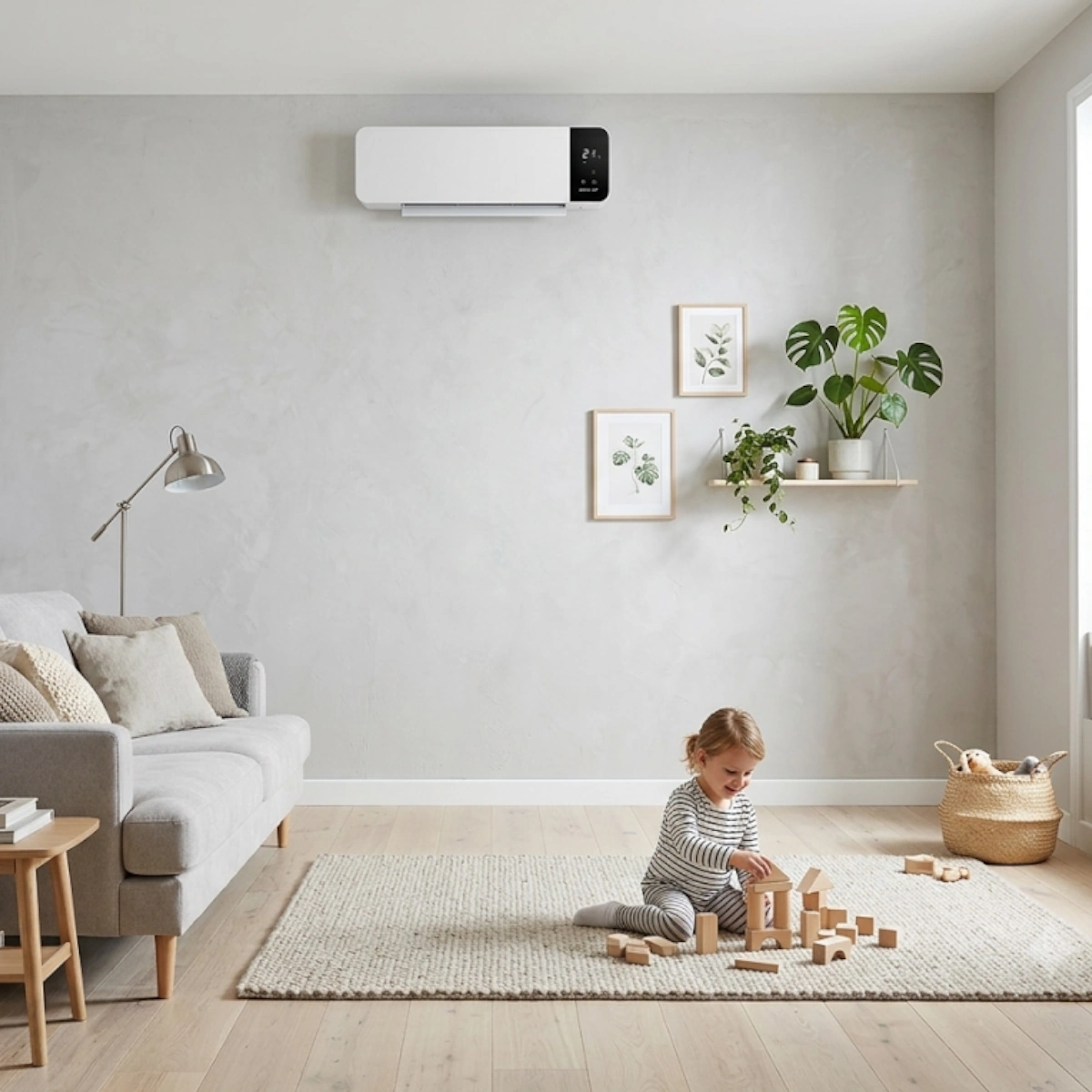 Vægmonteret PTC Varmer 2000W 220-240V Emerio