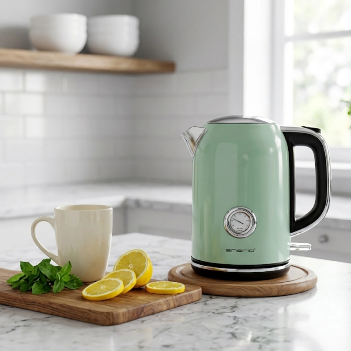 Elkedel 1850-2200W 220-240V 1,7 Liter Grøn Emerio
