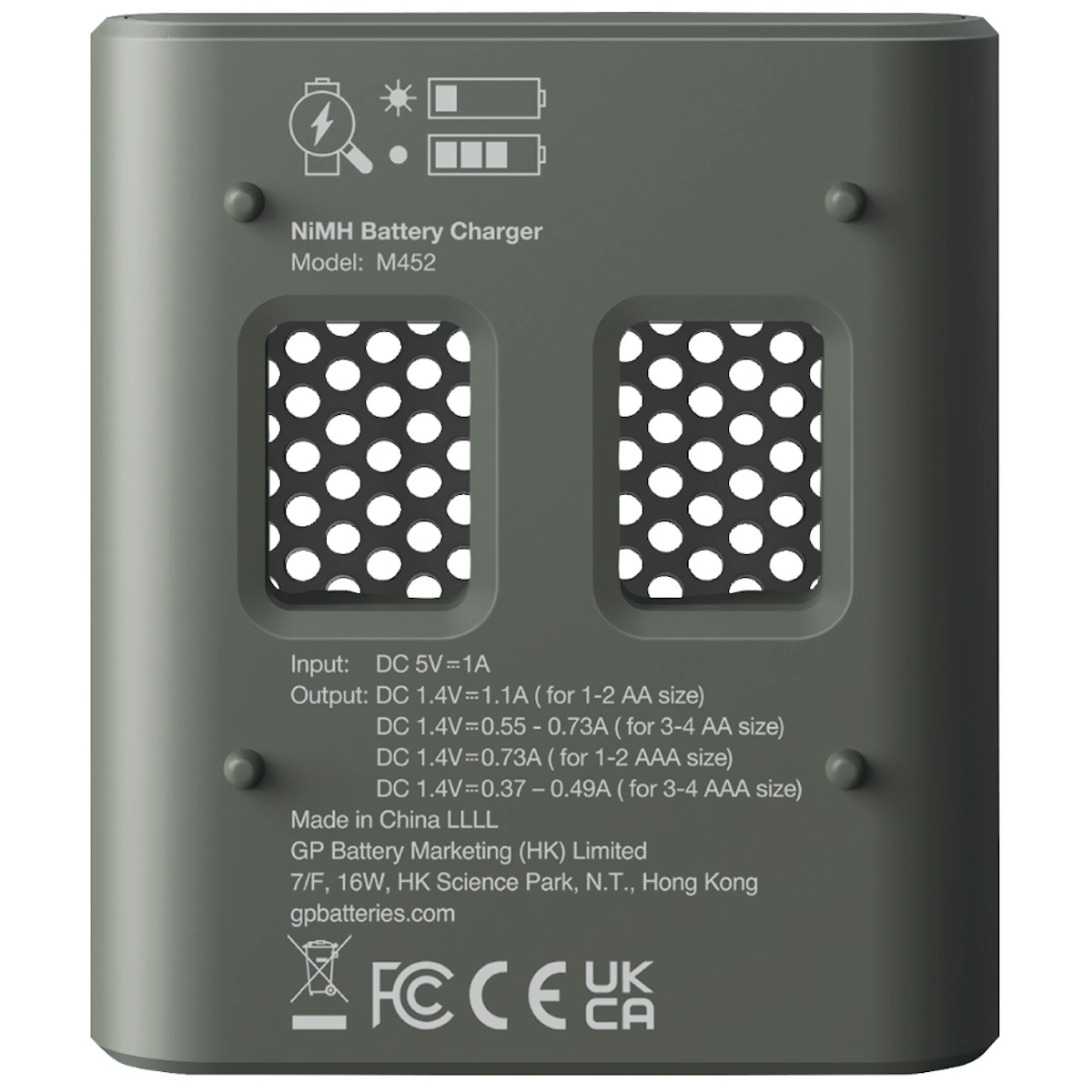 ReCyko Speed ​​​​M452 Batterioplader 4xAA 2600mAh GP