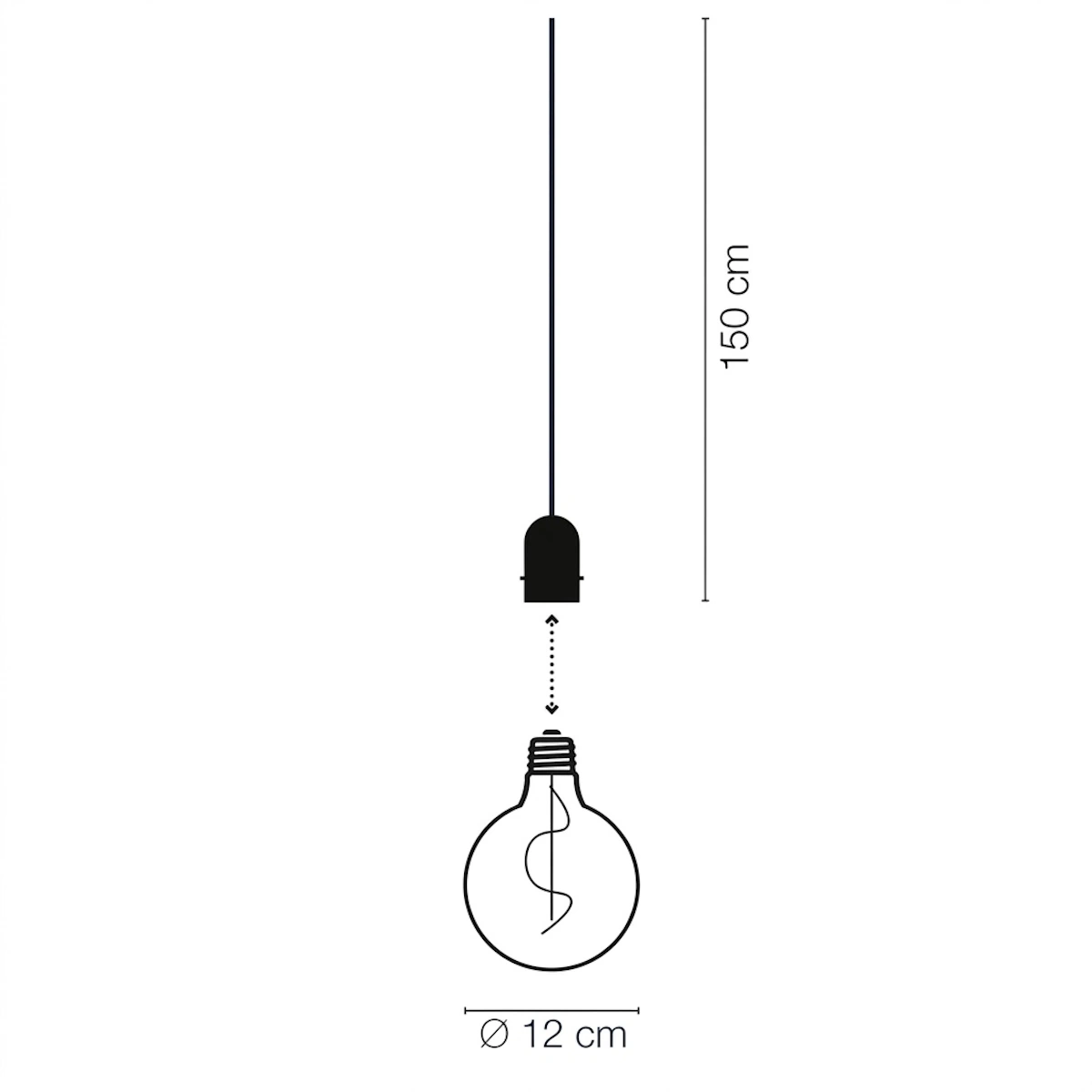 Penny Pendellampe 0,3W 12V 30lm IP44 Varmhvid LightsOn