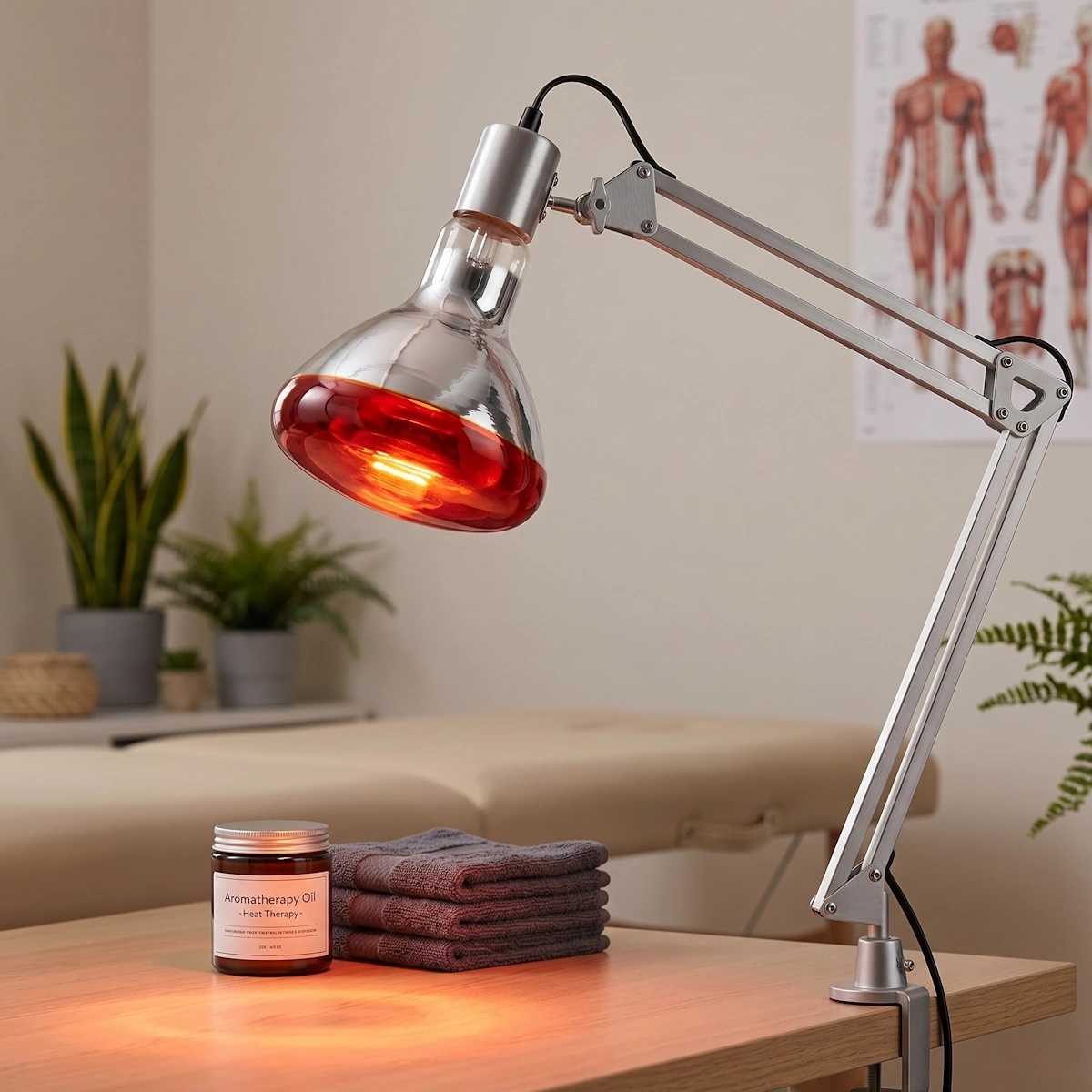 Reflektorlampe 125x173mm 250W 220-240V E27 R120 IR Rød 10stk Patron
