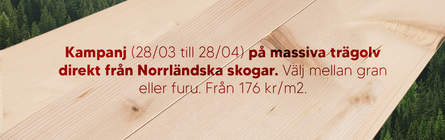 slide kampanj på trägolv från norrländska skogar