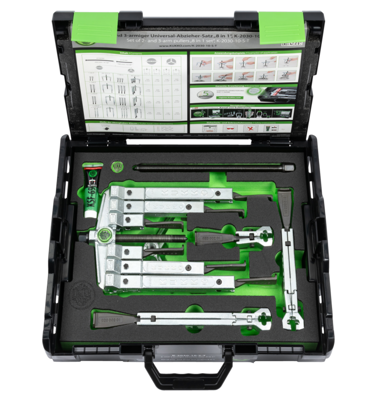 2-, 3-armad universell avdragarsats med extremt smala avdragarkrokar, K-2030-10-S-T