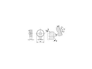 Lettringstrissa 21,5x5x8mm, P: 0,6mm, form BL 15°, QUICK