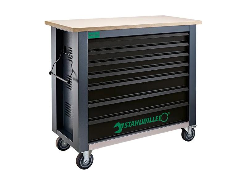 Verktygsvagn, 7 lådor, stabil stålplåtskonstruktion, WB 625 Stahlwille