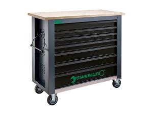 Verktygsvagn, 7 lådor, stabil stålplåtskonstruktion, WB 625 Stahlwille