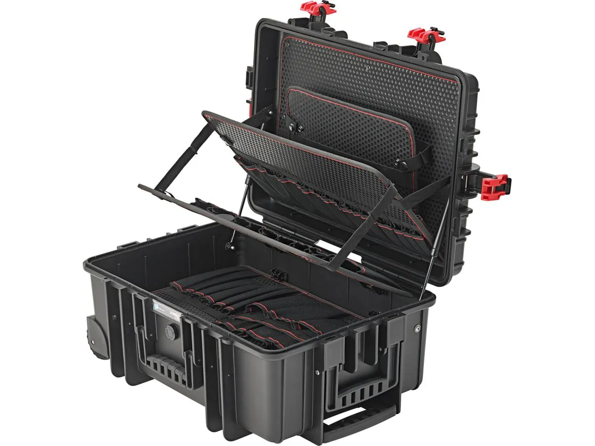 Verktygsresväska med hjul, vattentät & slitstark, 539x359x220mm, 43,5l