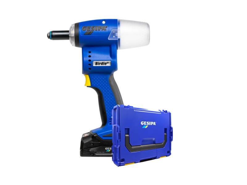 Nitpistol Gesipa Birdie, inkl. 18V batteri 2,0 Ah & laddare