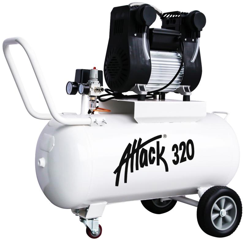 Kompressor ATTACK 320, 3 hk, 320 liter/min, 10 bar, 90 liter, oljefri