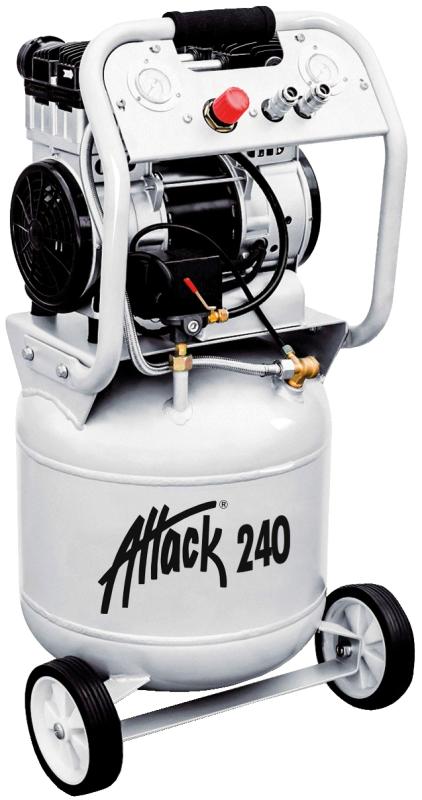 Kompressor ATTACK 240, 2 hk, 240 liter/min, 10 bar, 40 liter, oljefri