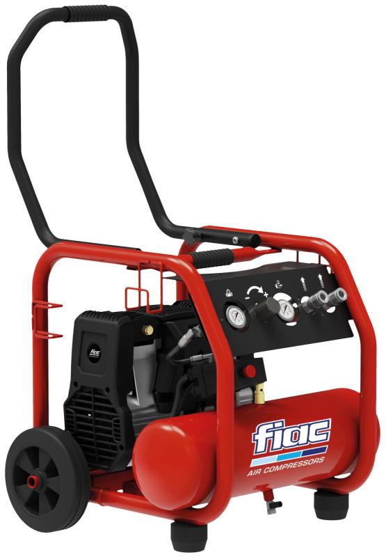 Kompressor Rollvage XS258, 2 hk, 10 liter, 9 bar, oljefri hjulburen