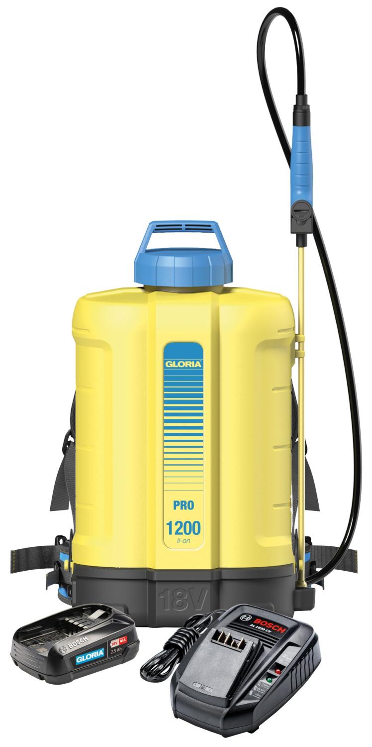 Ryggspruta PRO 1200 LI-ON, 12 liter, inkl. batteri + laddare