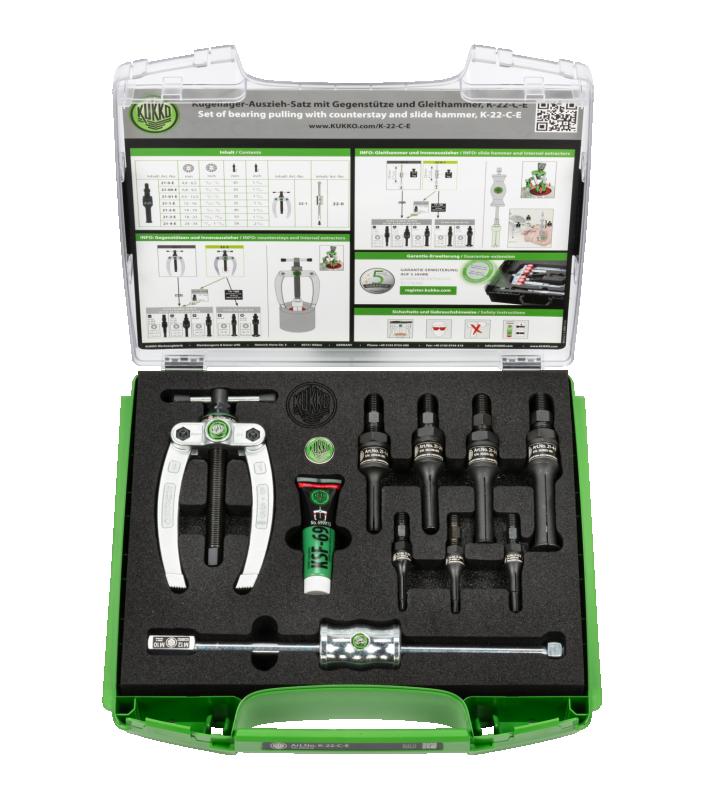 Kullager-avdragarsats Ø 4,8-34 mm