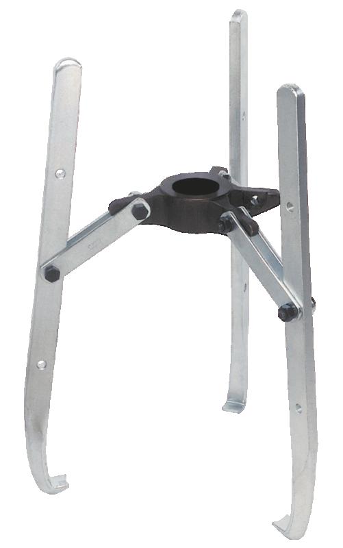 3-armad Kombi-Abzieher mit schwenkbaren Abzugshaken, bis 500 mm Spannweite, 500 mm Spanntiefe (ohne hydr. Druckzylinder)