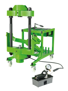 Lufthydraulisk pump med tryckmätare & slang, 700 bar, Kukko