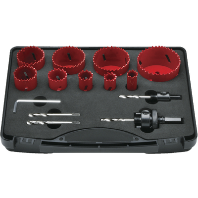 Hålsågssats HSS Co5 Bimetall 16-67mm, 13-delar