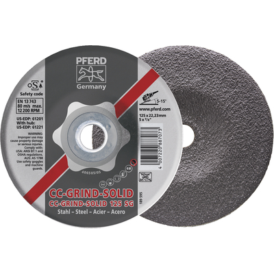 Slipskiva 115X7X22Mm Pferd Cc-Grind Solid Steel