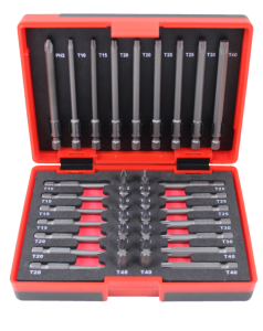 Bitssats 37 delar, korta & långa bits, TECOS