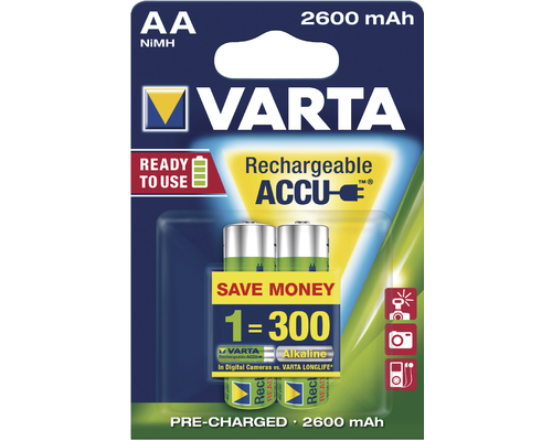 Batteri Akku Lr06 Varta 2/Pack