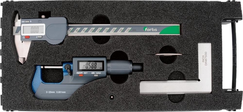 Mätverktyg-Sats, Digital, 3 Delar Fortis