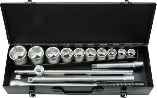 Hylsnyckelsats 3/4", 6-Kant, 14-Delar