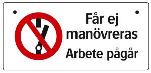 Skylt 33-2553 150X70Mm