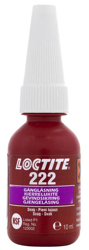Loctite 222 Gängsäkring Svag 10 Ml