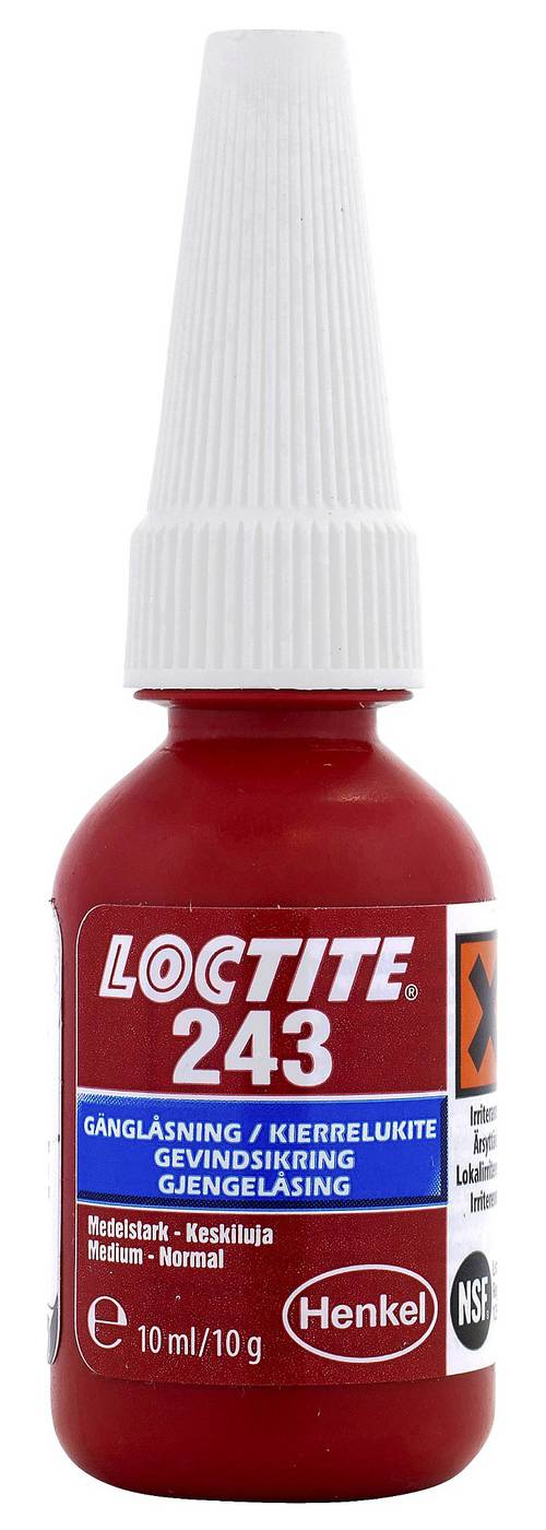 Loctite 243 Gängsäkring Medelstark 10 Ml