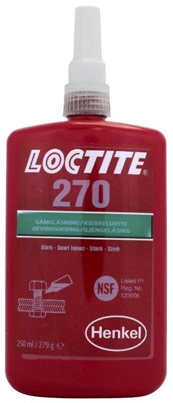 Loctite 270 Gängsäkring Stark 250 Ml