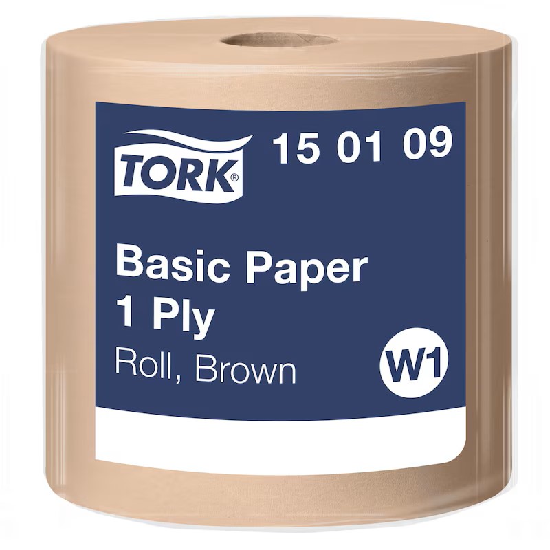 Torkpapper Basic Papper, 1 lager, brun W1