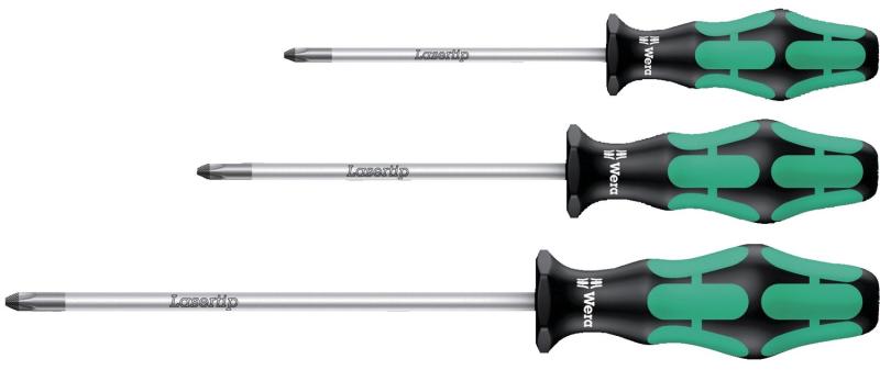 Skruvmejselsats Pz 1+2+3, Wera