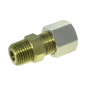 Rak Koppling Med R 1/2 Utv. Gänga Och För 8Mm Kopparrör