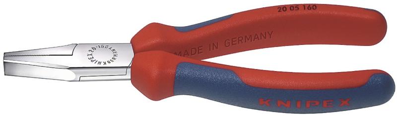 Flacktång, 160Mm, Huvud Förkromat, Flerkomponenthandtag, Knipex
