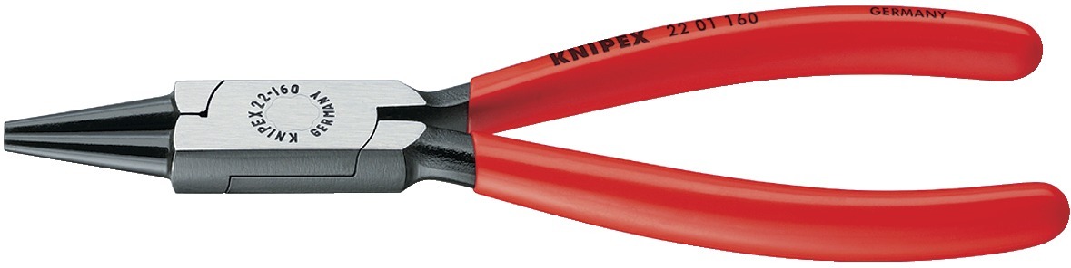 Rundtång, 140Mm, Huvud Polerat, Handtag Med Plastöverdrag, Knipex