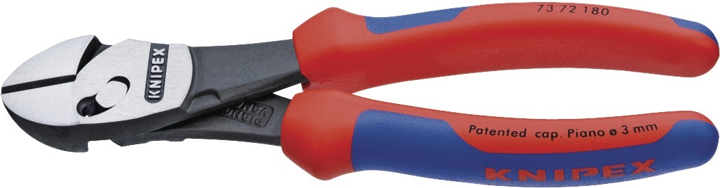 Högeffekts-Sidavbitare Knipex Twinforce®, 180Mm, Huvud Polerat, Flerkomponenthandtag