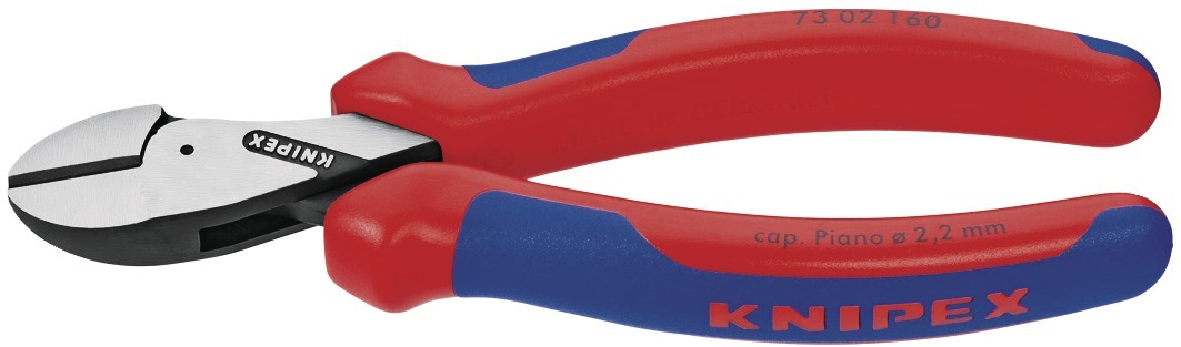 Kompaktsidavbitare Högutväxlad Knipex X-Cut®, 160Mm, Huvud Förkromat, Flerkomponenthandtag