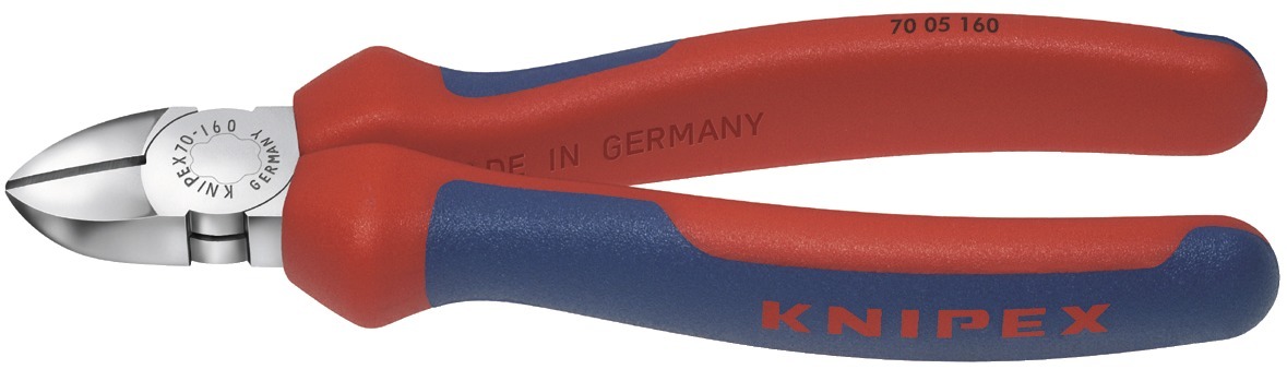 Sidavbitare, 125Mm, Huvud Förkromat, Flerkomponenthandtag, Knipex