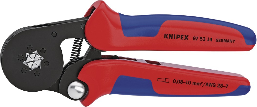 Självinställande Presstång (Sexkant)För Ändhylsor Med Sidoinföring, 180Mm, 0,08-10 Mm², Knipex