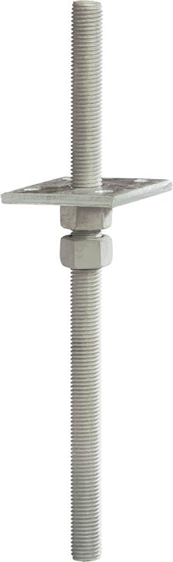 Stolpsko Med Platta, Justerbar I Höjdled, M20x350