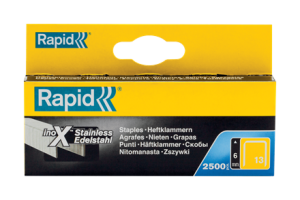 Häftklammer Rostfri 13/6, 2500st/frp, RAPID